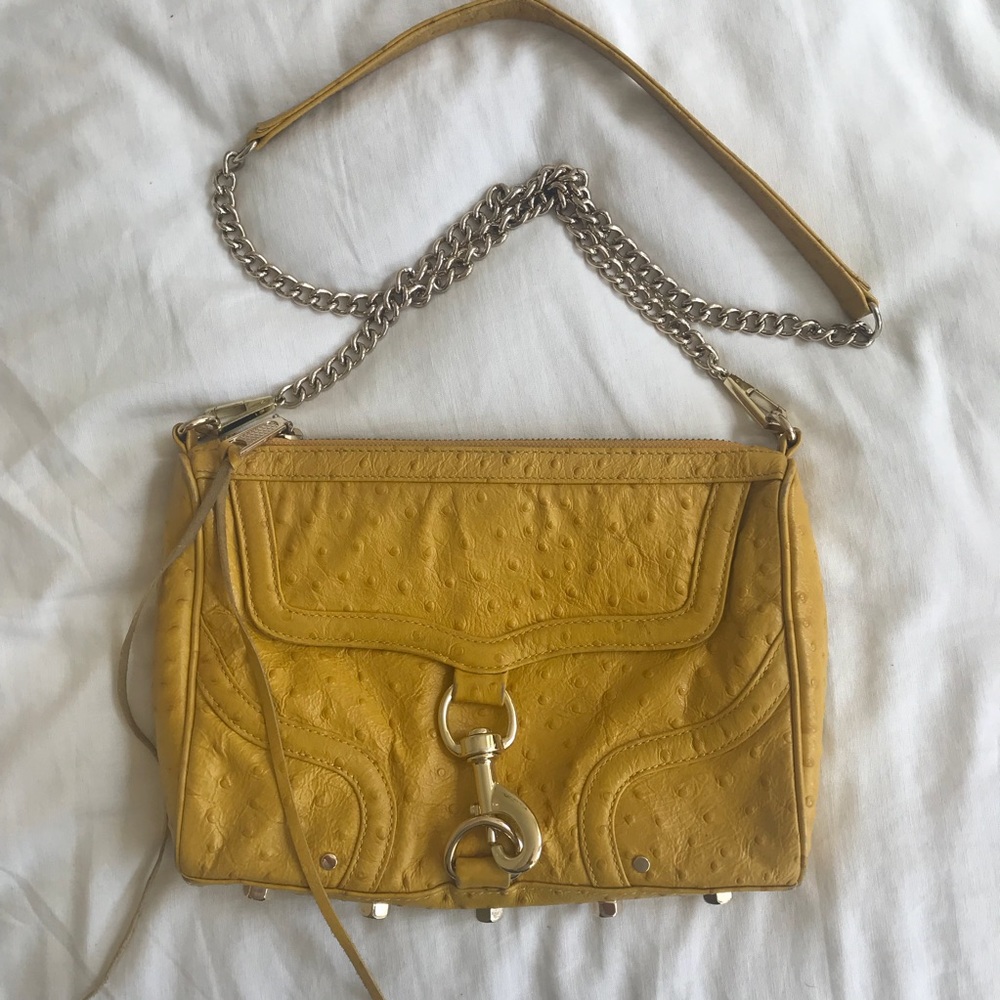 Yellow Embossed MAC Crossbody
